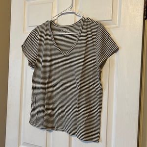 3 for $10 LOFT Vintage Soft Striped Tee-- size L